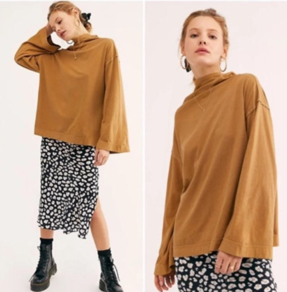 NEW! We The Free 'Supernova' Long Sleeve Tee in MUSTARD (L)